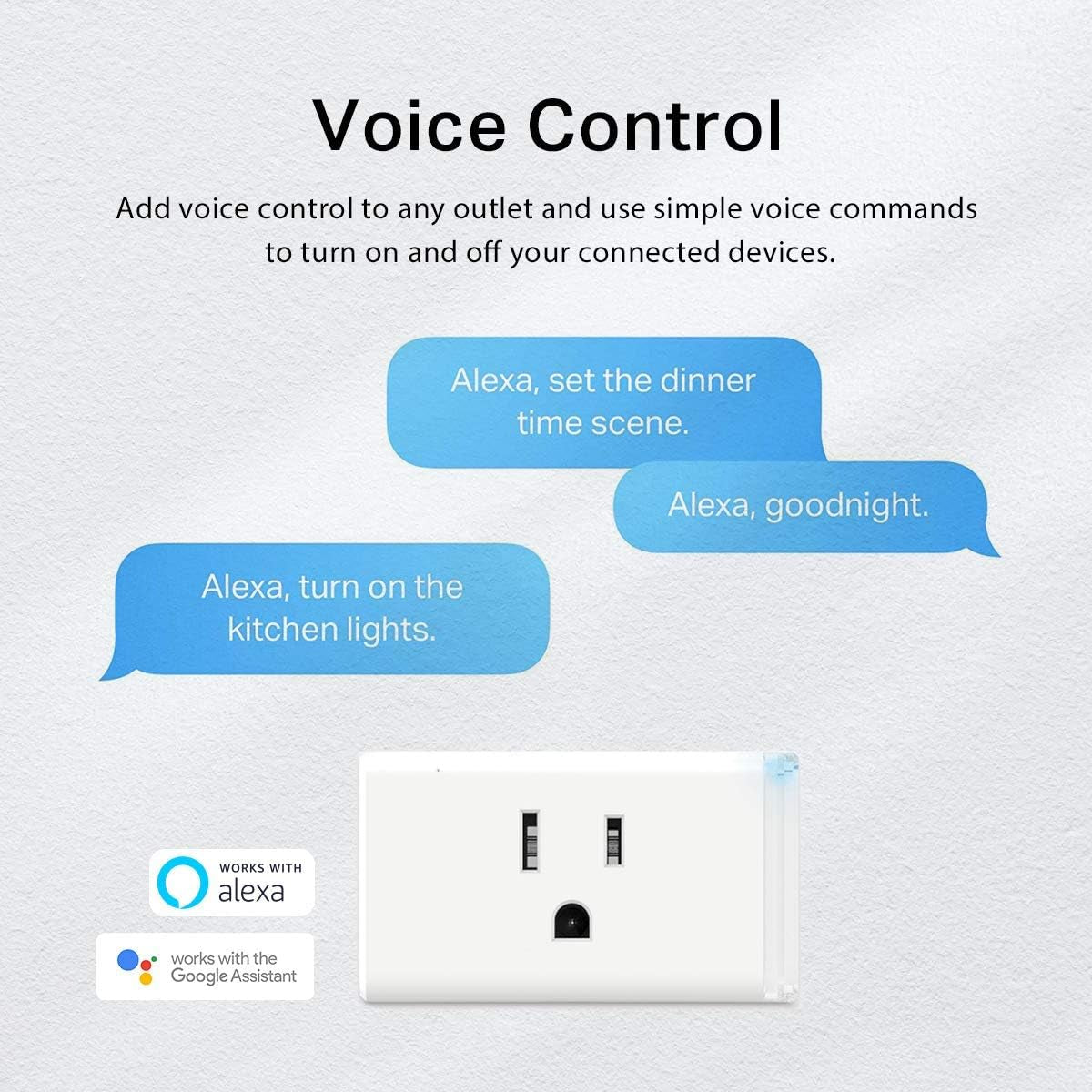 Plug Power Strip HS300 and Smart Plug HS103P4 Bundle | Control Home Appliances from Anywhere