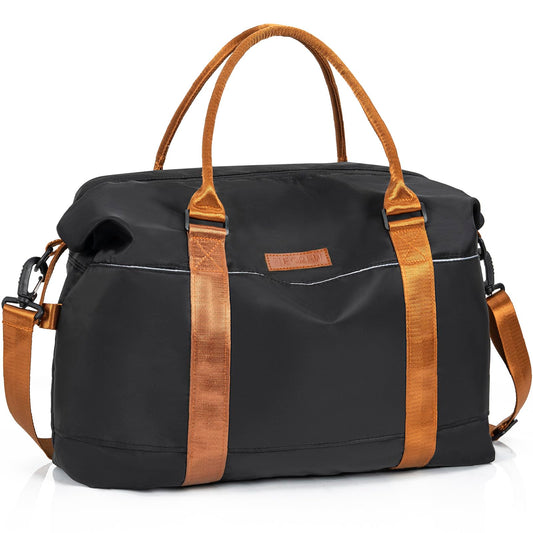 Travel Duffle Bag Waterproof Gym Bag for Women Lightweight Weekender Bag Carry On Tote Bags Overnight Bag with Luggage Sleeve & Dry Wet Pocket Hospital Bag for Labor and Delivery