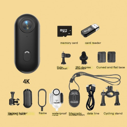Mini Thumb Sports Camera with Magnetic Clip (One Piece)