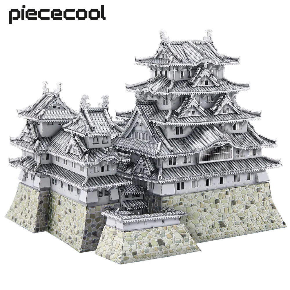 3D Metal Puzzles Himeji-Jo Castle Assembly Model Kits DIY Jigsaw Toys for Adult Gifts and Home Decoration