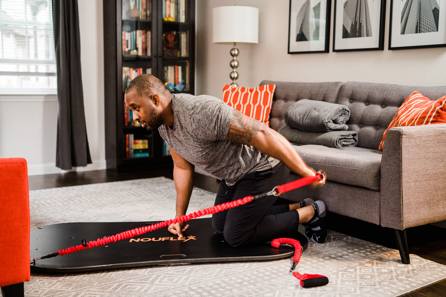 Resistance Training Fit Board with Resistance Bands, Fitness Equipment -