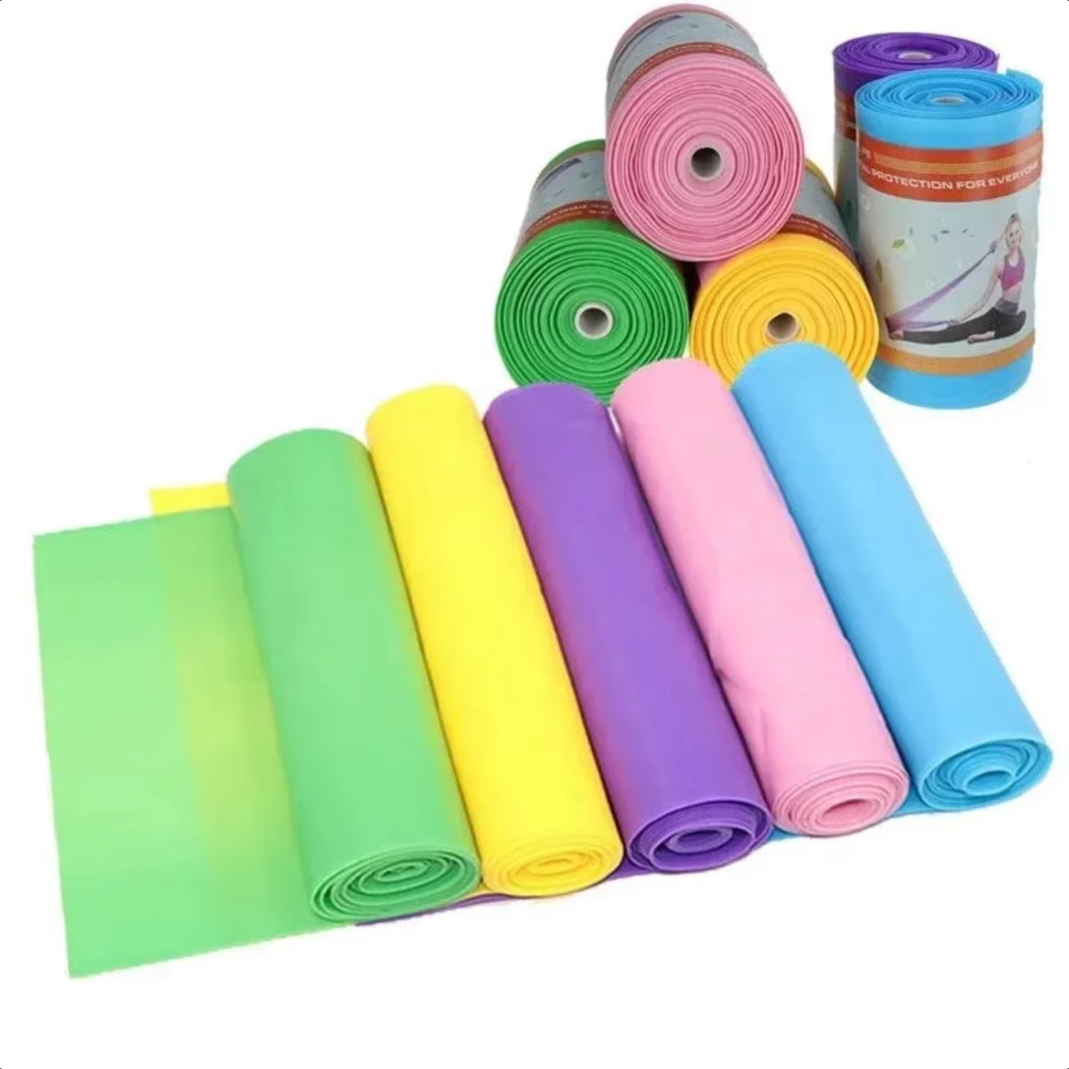 ["Ideal Fitness Resistance Band for Gym Training - TPE Yoga Elastic Band for Men and Women - 1Pc Tension Sheet"]
