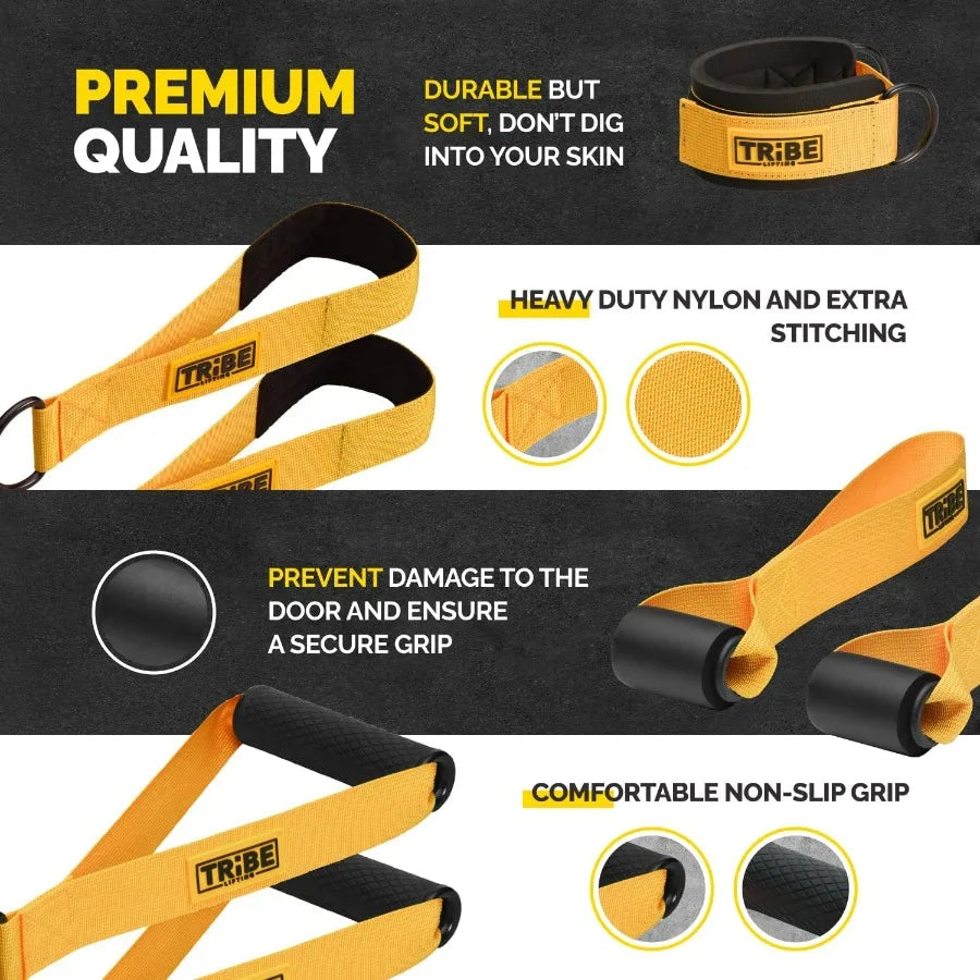 Tube Resistance Bands for Working Out Men and Women - Exercise Bands Resistance Bands Set, Resistance Band Bar, Handles, Ankle S