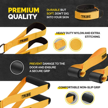 Tube Resistance Bands for Working Out Men and Women - Exercise Bands Resistance Bands Set, Resistance Band Bar, Handles, Ankle S