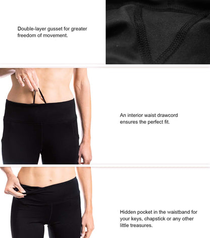 Women'S Petite/Regular/Tall Straight Leg Yoga Pants, Slim Fit Stretch Pants for Everyday, Travel & Casual Wear