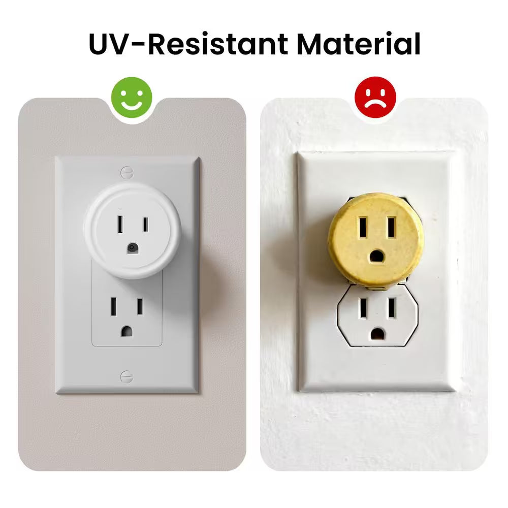 15A 120-Volt Wifi Smart Plug Timer Remote Control Alexa Google Home Compatible 5Ghz 2. 4Ghz White 4-Pack