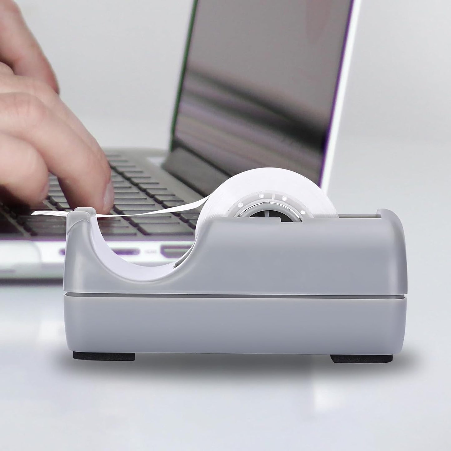 ( Basics Office Desk Tape Dispenser for Office Home School （Grey）