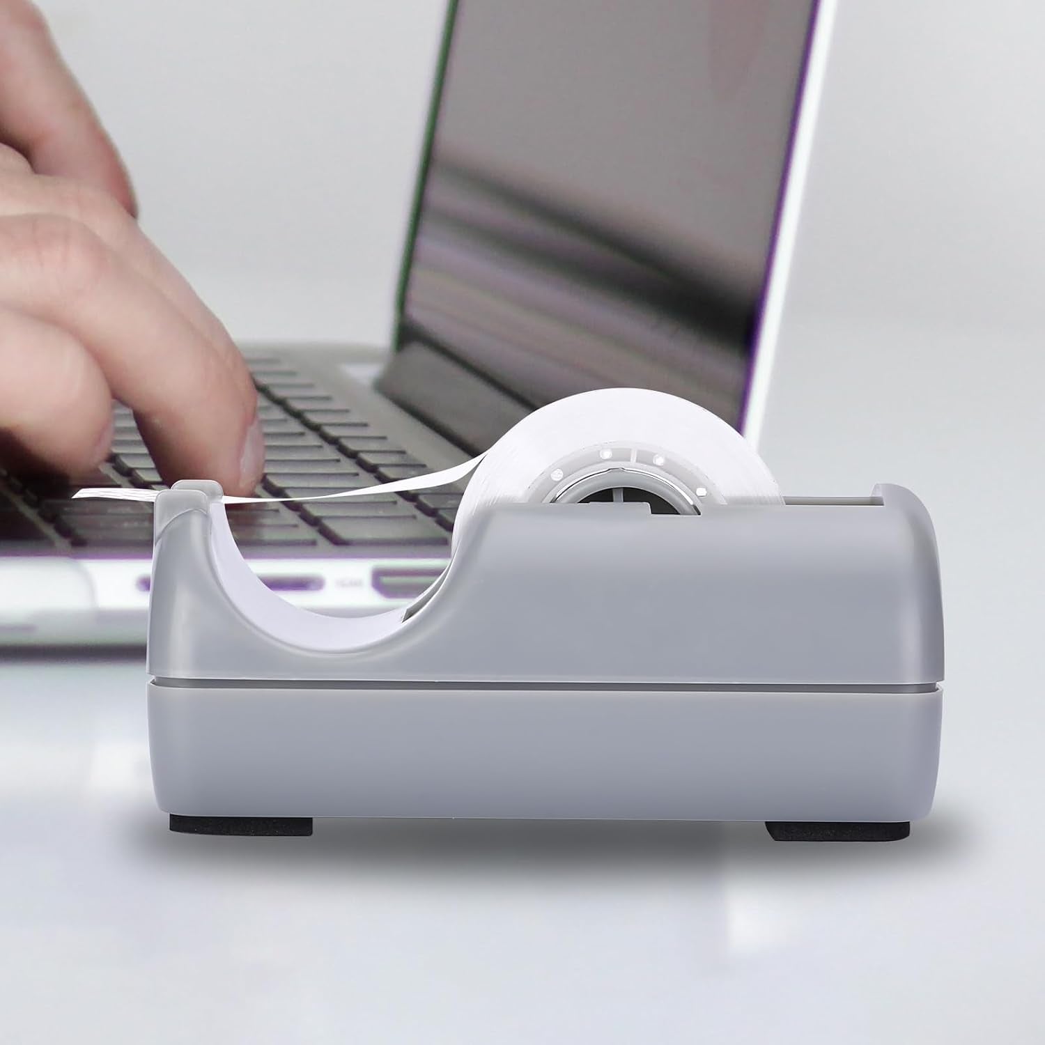 ( Basics Office Desk Tape Dispenser for Office Home School （Grey）
