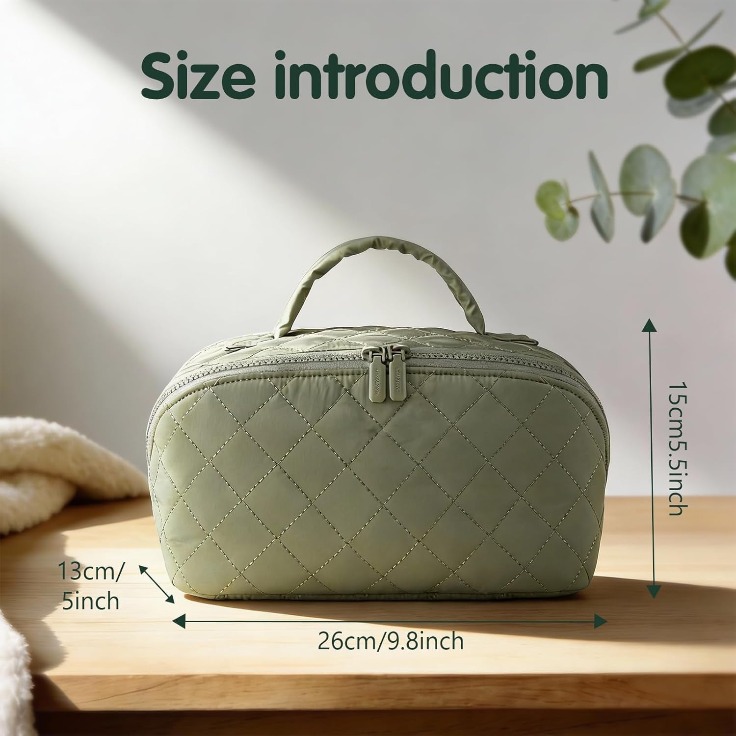 Travel Makeup Bag Toiletry Bags for Women Small Cute Brush Quilted Skincare Organizer Set My Parallel Toiletries Cosmetic Puffer Fold down Traveling Organizers Mini Purse Skin Care Lay Flat
