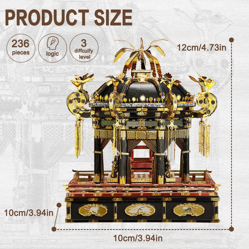 3D Metal Puzzle Japan Takamikura Throne Jigsaw DIY Kits for Home Decoration Assembly Model Kits
