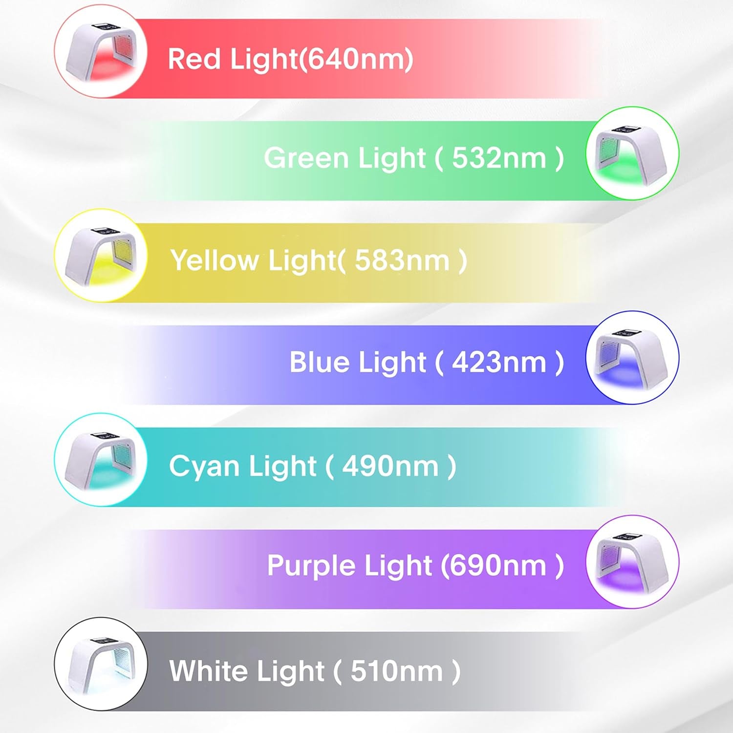 Red-Light-Therapy-For-Face, 7 Color Light Therapy LED Face Mask SPA Equipment