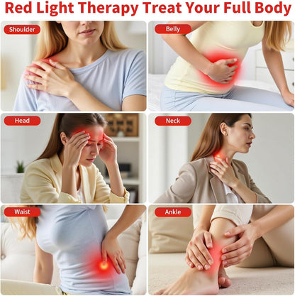 Red Light Therapy for Face and Body, Red Infrared Light Therapy Lamp with Stand Led 660Nm Red Light-Therapy& 850Nm Infrared Light Device for Body Gift for Her