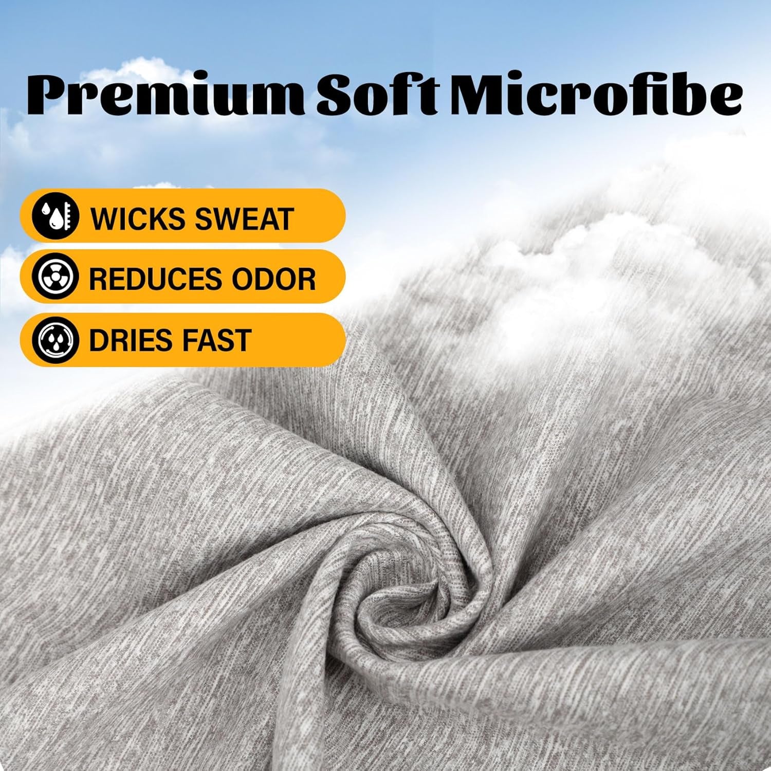 3 Pack Microfiber Gym Towel Fast Drying Men Women Workout Gear for Body Sweat Sports Exercise Fitness Tennis Running Riding Hiking Camping Yoga Jogging Fishing Working Out Towel