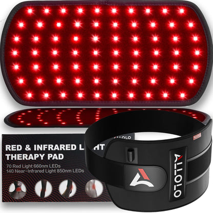 Red Light Therapy Infrared Light Therapy Pad for Body, 660Nm Red Light-Therapy & 850Nm Infrared Light Device Home Use, Red Light Therapy for Body Knee Back Shoulder Waist, Gift for Women Men