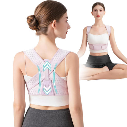 Posture Corrector for Women, Adjustable Back Brace for Posture, Back Posture Corrector Providing Pain Relief from Lumbar, Shoulder,Neck, and Clavicle, Back (L/XL 35-44 Inch)