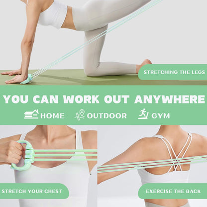 Resistance Bands with Handles, Single Resistance Bands, Exercise Bands with Comfortable Handles, Resistance Training, Physical Therapy, Home Workouts, Fitness, Pilates