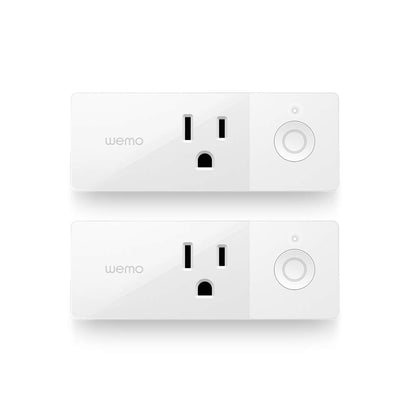 43K-720-0224R Mini Smart Plug Compatible with Alexa, Google Assistant & Apple Homekit(F7C063-Cc), 2-Pack